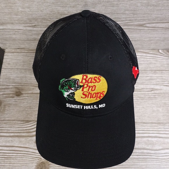 BASS PRO SHOPS SUNSET HILLS MO ST LOUIS ADJUSTABLE MESH SNAPBACK BASEBALL HAT - Picture 3 of 9